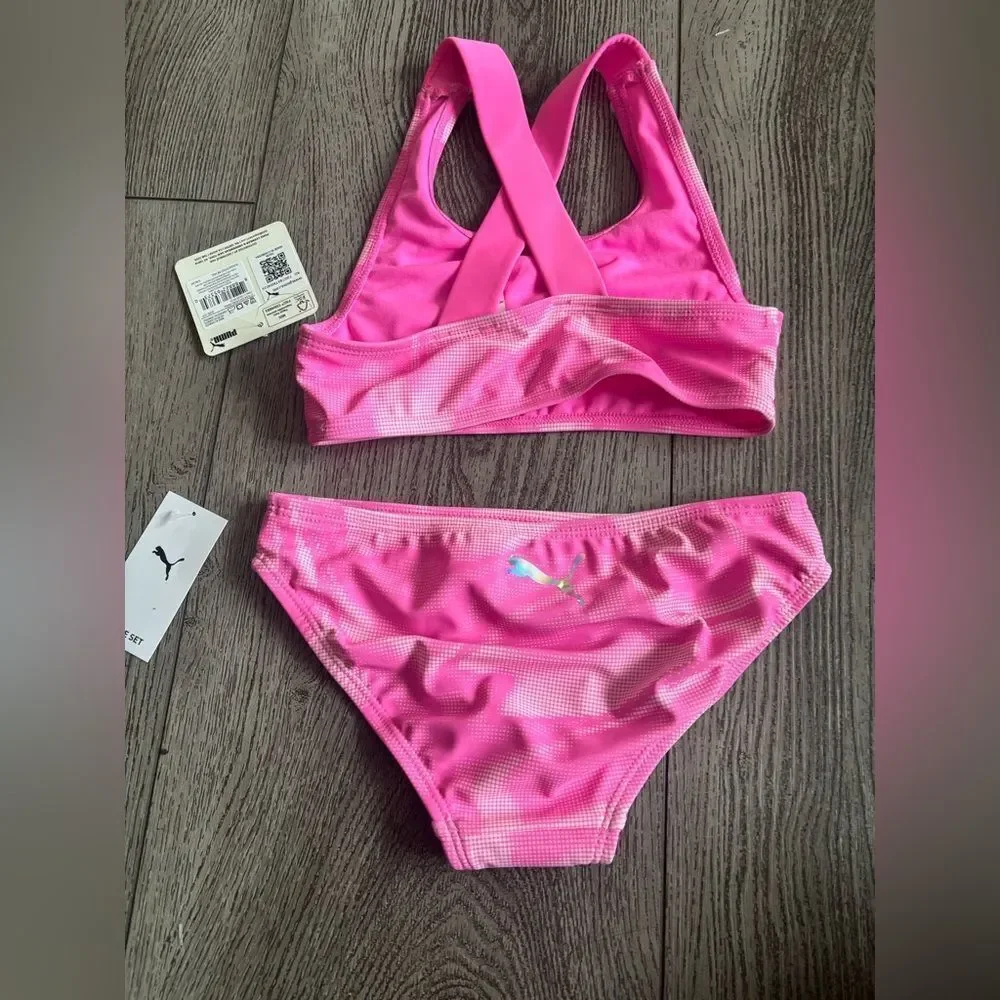 Puma Vibrant Pink Swim Set